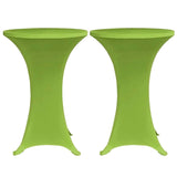 Vidaxl Cubierta de mesa Estiramiento 2 piezas de 70 cm verde