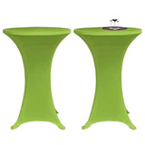 Vidaxl Cubierta de mesa Estiramiento 2 piezas de 70 cm verde