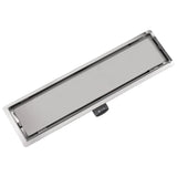 Vidaxl Doudeur de douche rectangulaire 530x140 mm en acier inoxydable