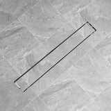 Vidaxl Douleur de douche en acier inoxydable rectangulaire 830x140 mm