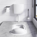 Plancher de toilette Vidaxl avec alimentation en eau au fond 3 6 L blanc