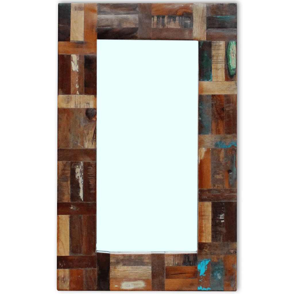 Vidaxl Miroir 80x50 cm en bois recyclé solide