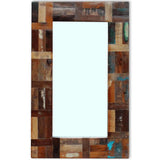 Vidaxl Miroir 80x50 cm en bois recyclé solide