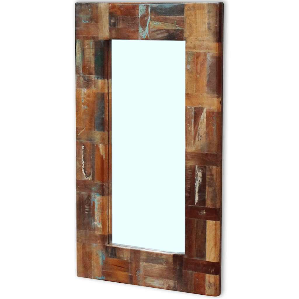 Vidaxl Miroir 80x50 cm en bois recyclé solide