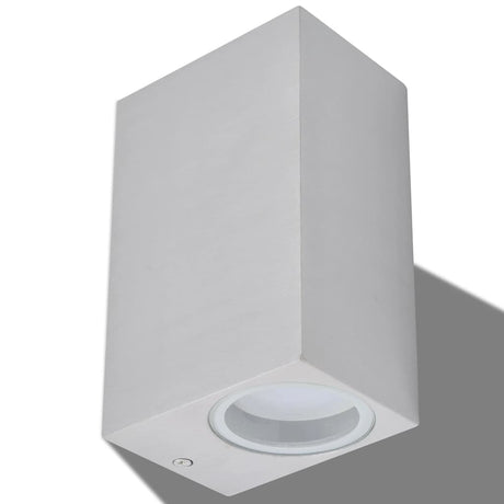 Vidaxl LED des lampes murales extérieures 2 pcs carrés vers le haut