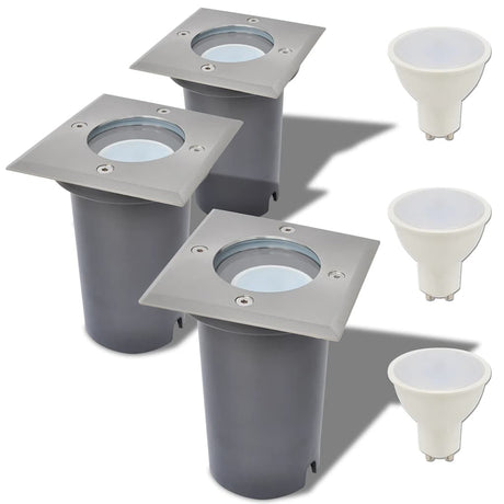 Vidaxl LED Land Spots en dehors de 3 pièces carré
