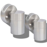 Vidaxl outdoor wall lamps 2 sturded stainless steel