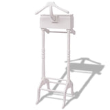 Vidaxl Clothing rack with cupboard wood white