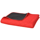 VIDAXL 131552 Doble acolchado acolchado rojo y negro 170x210 cm