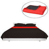 Vidaxl podwójna kołdra Bedspread Red and Black 230x260 cm