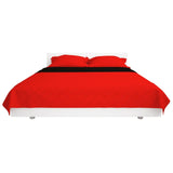 Vidaxl podwójna kołdra Bedspread Red and Black 230x260 cm