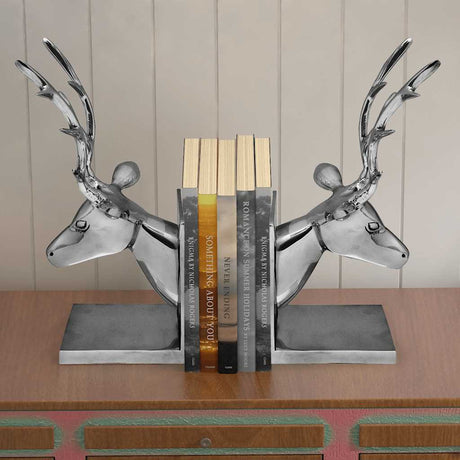 Vidaxl bookrests Herten 2 pièces en aluminium argent