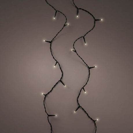 Lumineo LED cordon 720 LED 5400 cm noir lumière blanc chaud