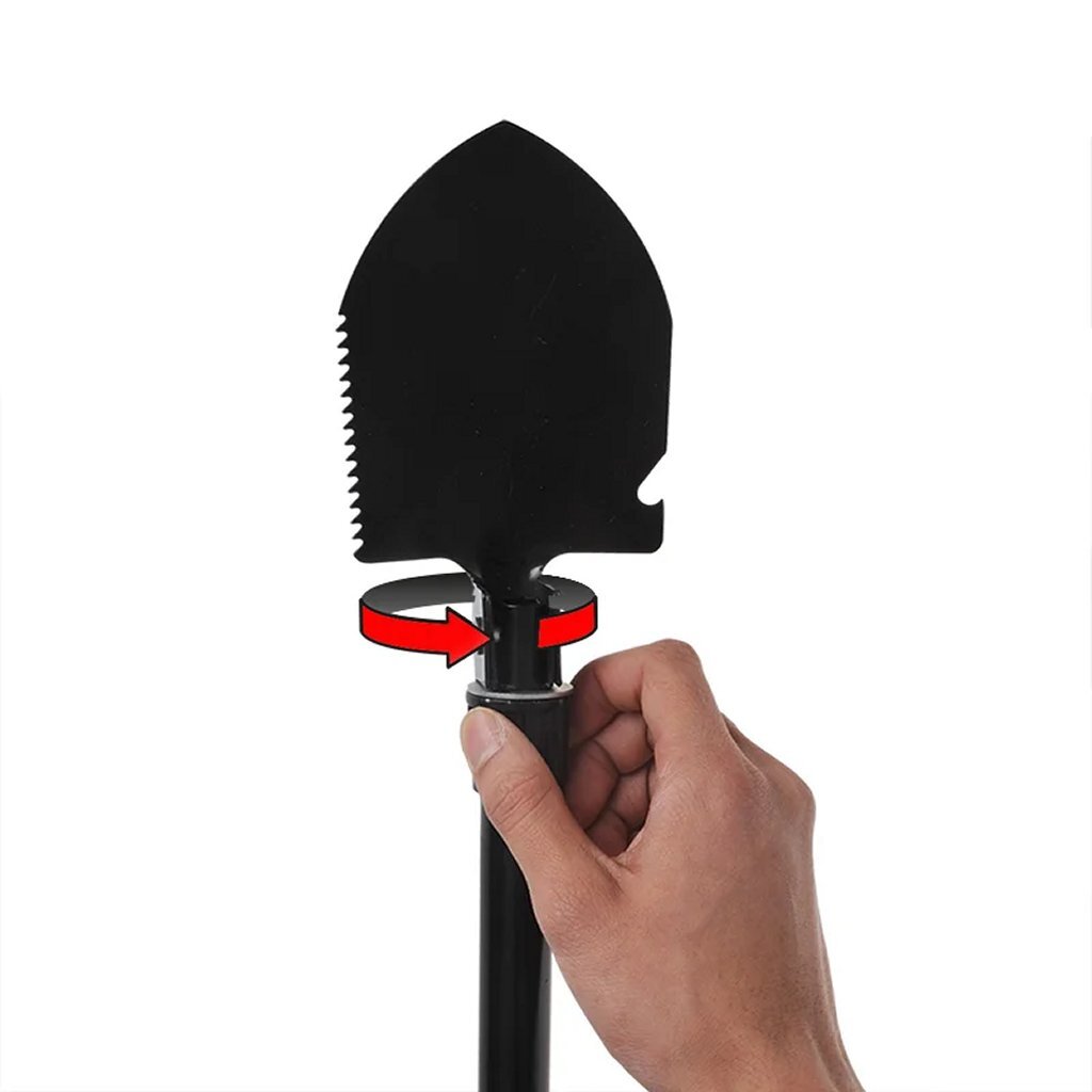 Proplus vouwschep 42 cm met draagtas zwart