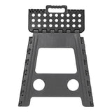 escabeau pliable noir gris 29 x 21,5 x 39,5 cm