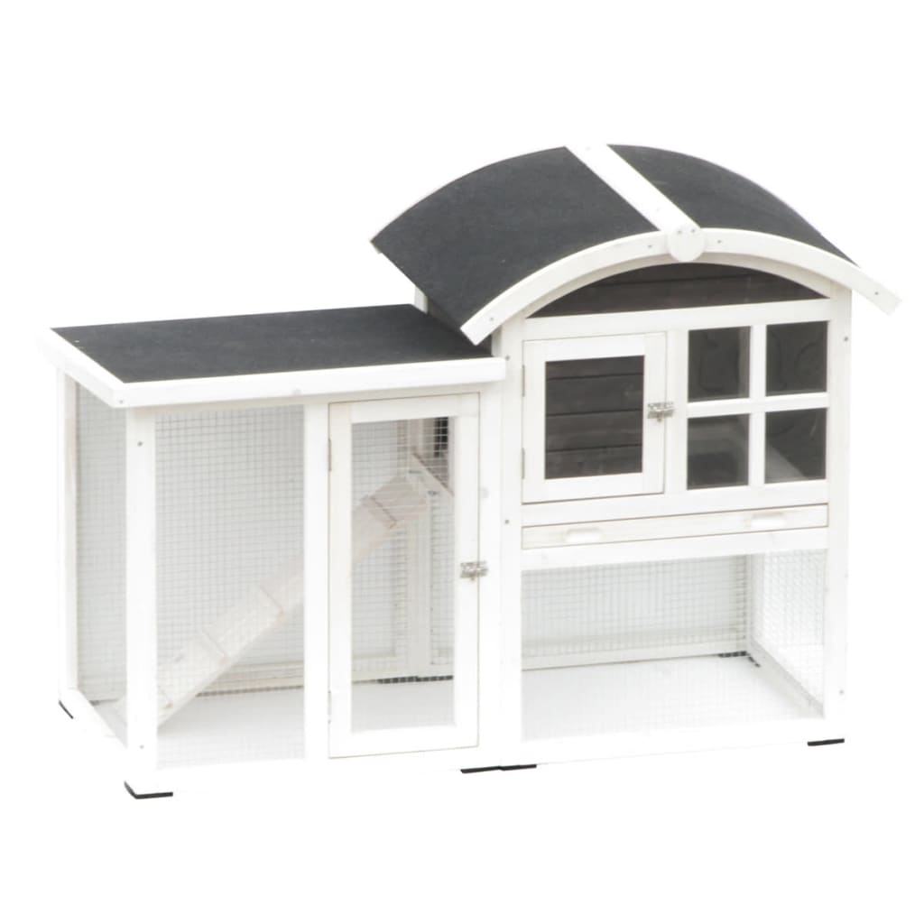 @Pet @Pet Rabbit Loft Piazza 130x62x90,5 cm White and Black 20085