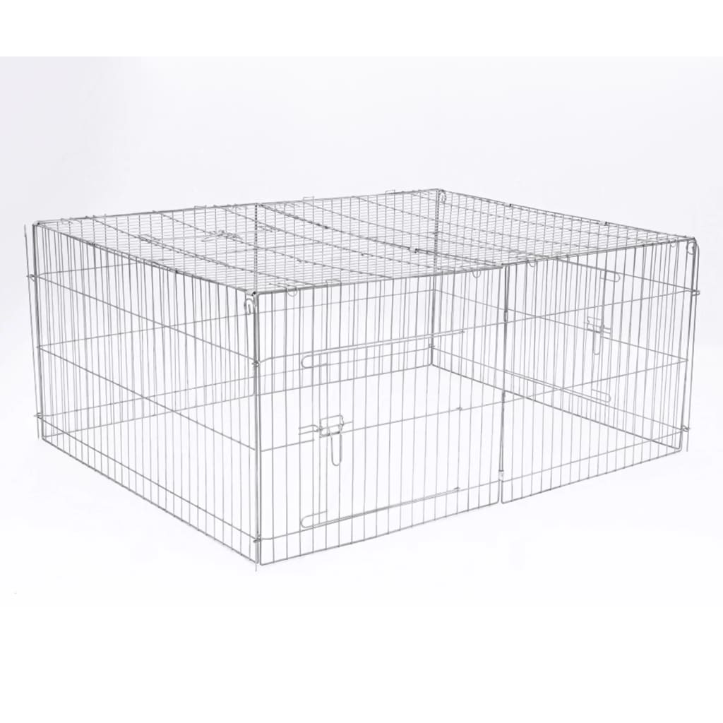 @Pet animaux pour le château extérieur 144x112x60 cm en métal
