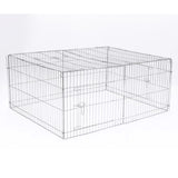 @Pet animaux pour le château extérieur 144x112x60 cm en métal
