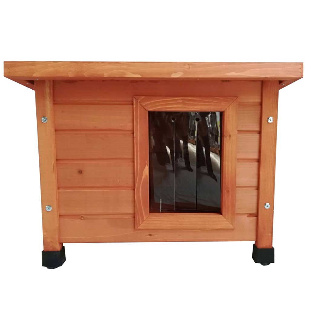 @Pet chat loft pour à l'extérieur de 57x45x43 cm brun de bois