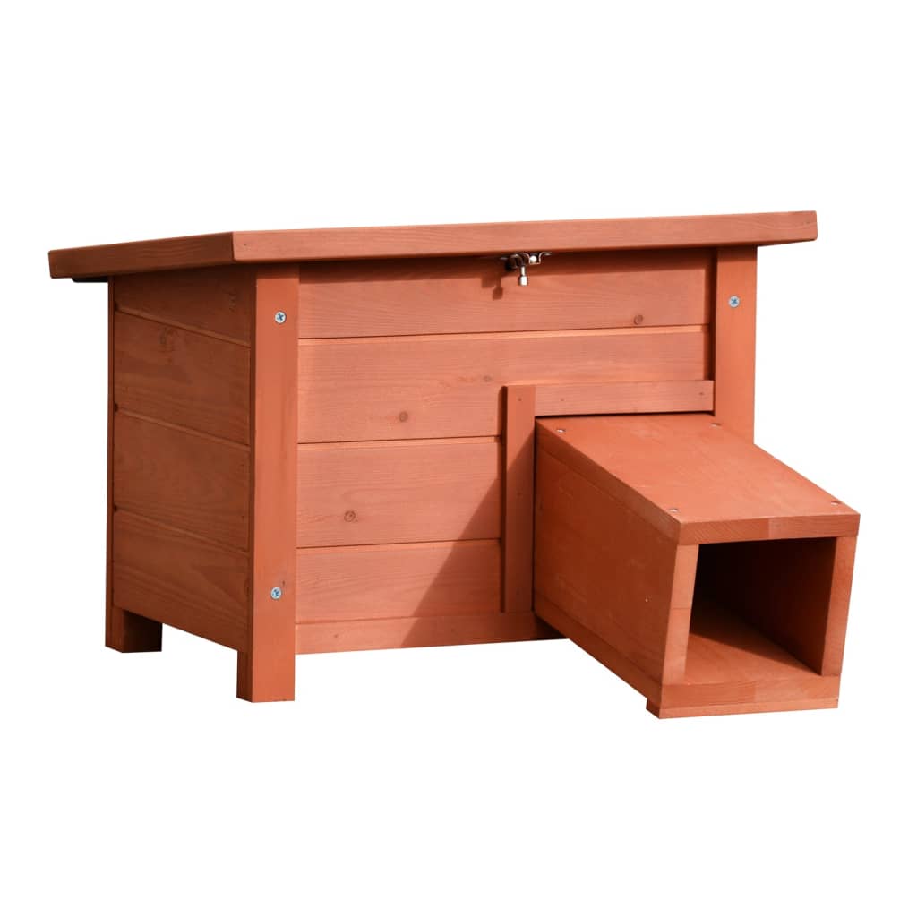 @Pet egelhuis hout marron