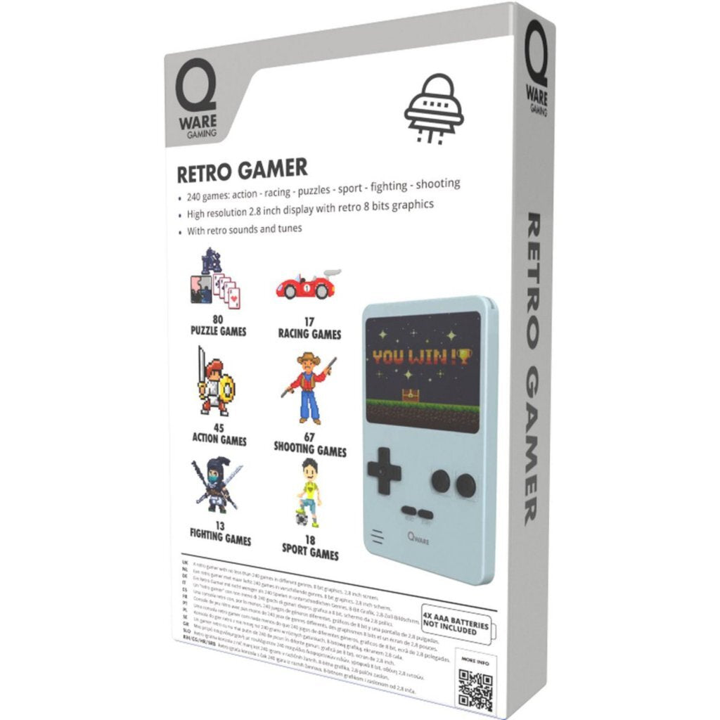 Autres marques Console de jeux rétro Qware 240 jeux gris