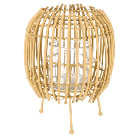 Autres marques lanterne rotin 20 cm beige noir assorti
