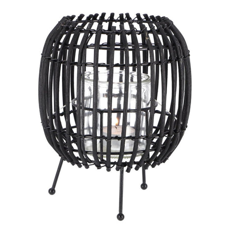 Autres marques lanterne rotin 20 cm beige noir assorti