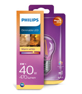 Éclairage Philips LED Classique 40W P45 E27 CL WGD90 SRT4
