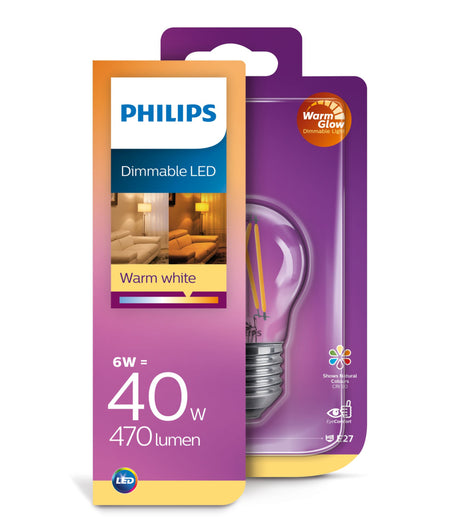 Éclairage Philips LED Classique 40W P45 E27 CL WGD90 SRT4