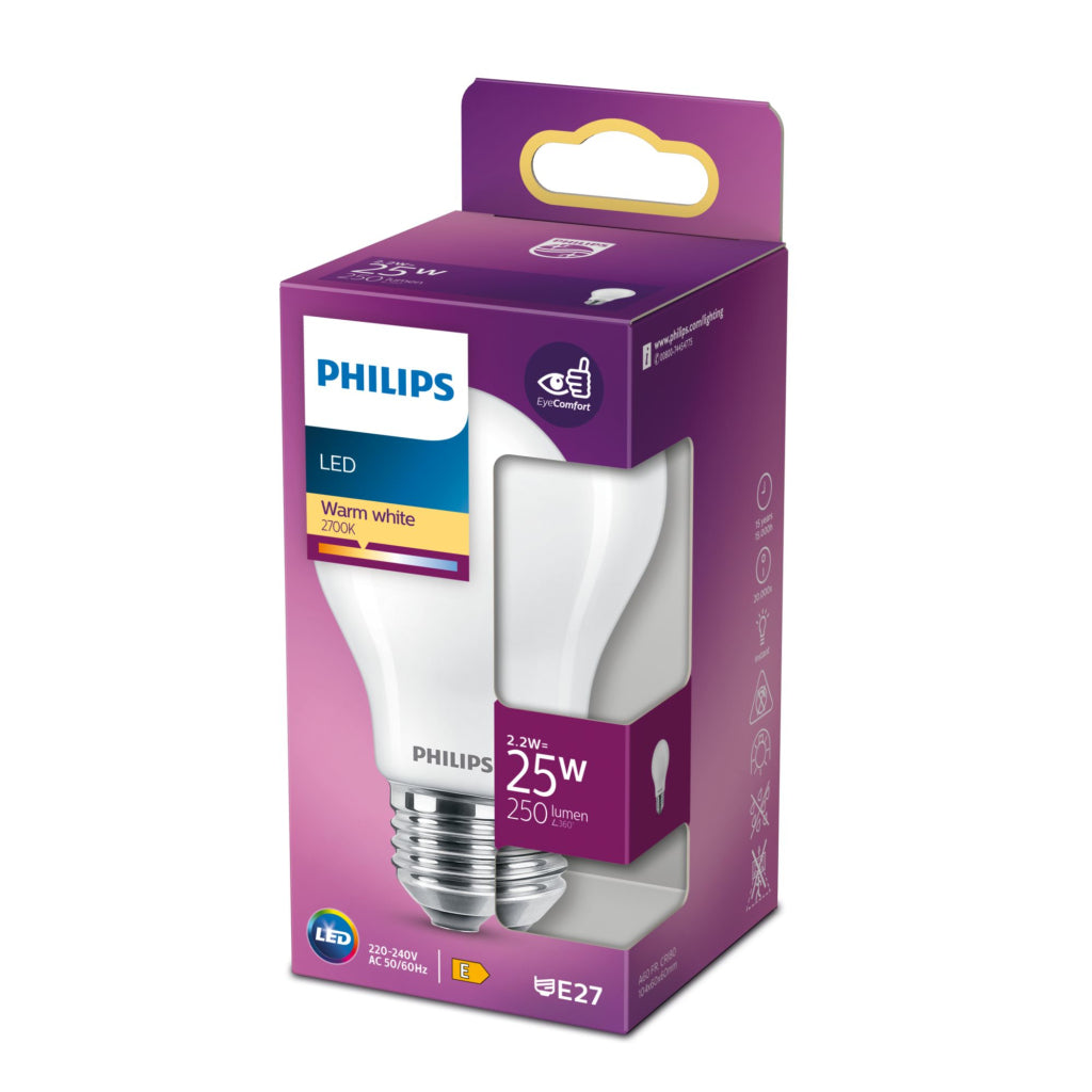 Philips led 25w e27 ww a60 fr nd srt4 verlichting