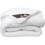 Couette Ten Cate luxe 4 saisons 200x200 cm boutons pression blanc
