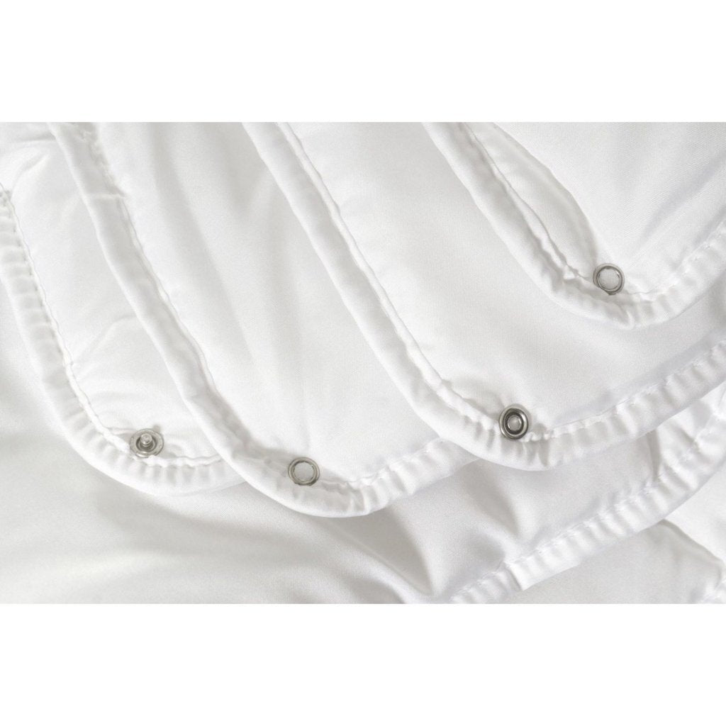 Couette Ten Cate luxe 4 saisons 240x200 cm boutons pression blanc