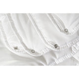 Couette Ten Cate luxe 4 saisons 240x200 cm boutons pression blanc