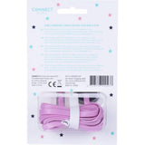 Kangaro k-58191006 dresz câble de chargement micro-USB 2 en 1 + broches lèvres rose