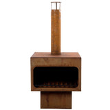 Redfire Garden Fiche de cheminée xl Rust -Colored Steel 81077