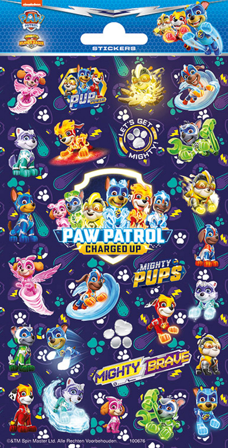 Feuille d’autocollants Totum scintillant Paw Patrol
