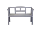 Banc de jardin Sens bois de pin FSC 113x40x75cm gris