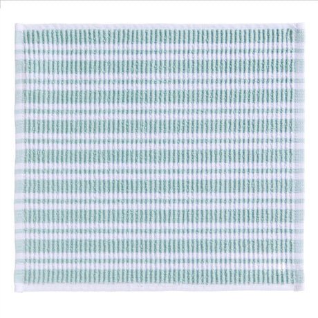 Ddddd torchon rayure vert pastel 30x30cm pack de 4 pièces