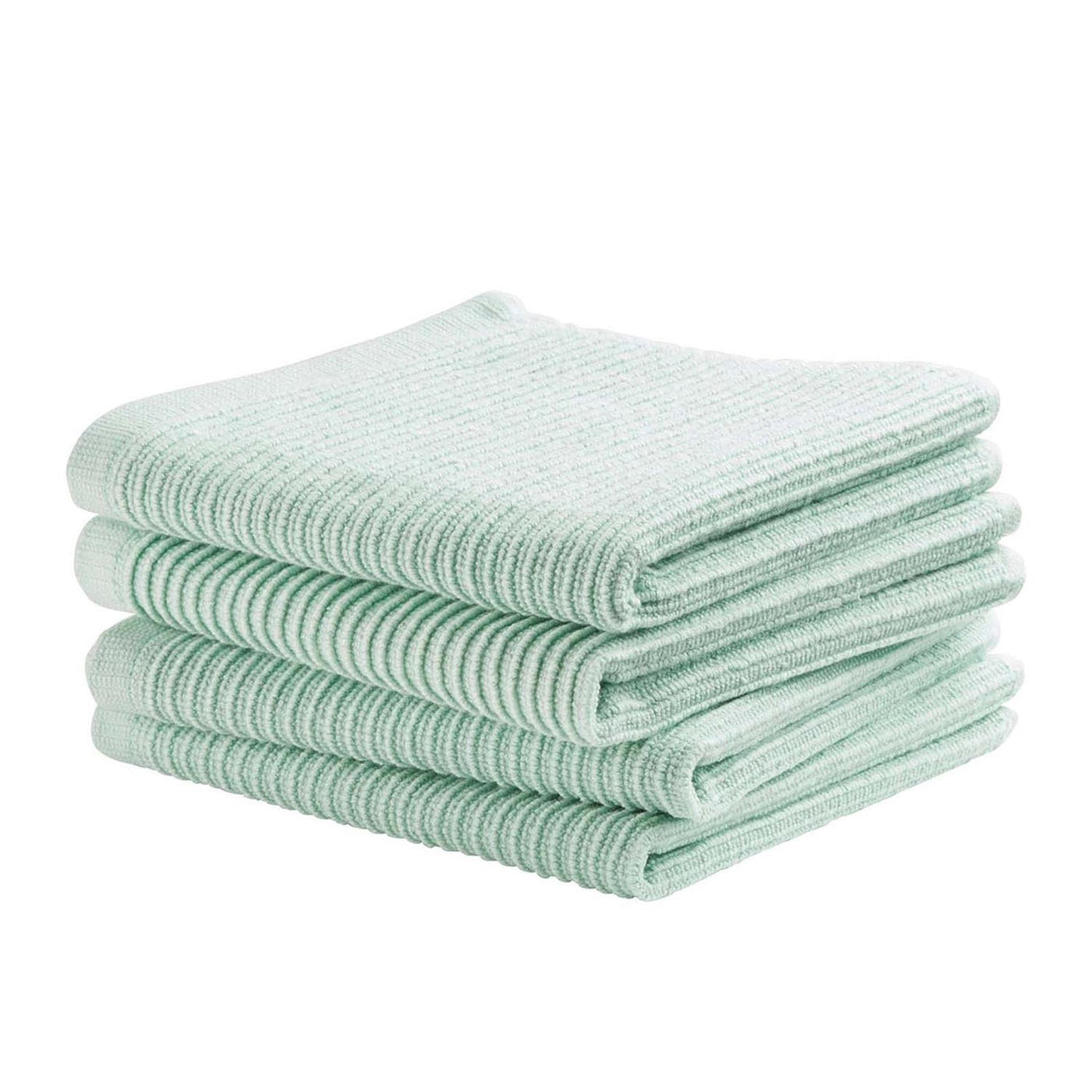 Ddddd torchon rayure vert pastel 30x30cm pack de 4 pièces