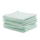 Ddddd torchon rayure vert pastel 30x30cm pack de 4 pièces