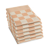 Ddddd torchon barbecue pêche pastel 6 pcs