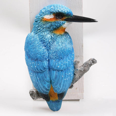 Mur martin-pêcheur oiseau animaux de ferme 14x5x19cm