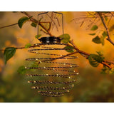 Lampe à suspension solaire fil de fer 2 couleurs assorties diamètre 16 cm | 3 pièces