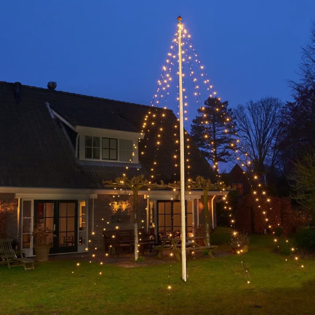 Ambiance Ambiance Julelys til flagstang med 192 LED'er 208 cm