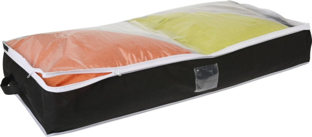Housse de rangement Basic 100x45x15 cm noir transparent