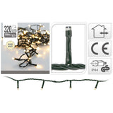 S.i.a. Éclairage LED 320LEDs 240 cm lumière blanche chaude noir