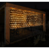 S.i.a. Filet lumineux LED 300x150 cm 320 LED blanc chaud lumière vert