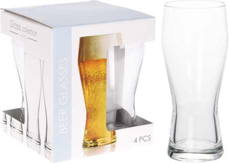 Divers verre à bière 400ml lot de 4 pièces
