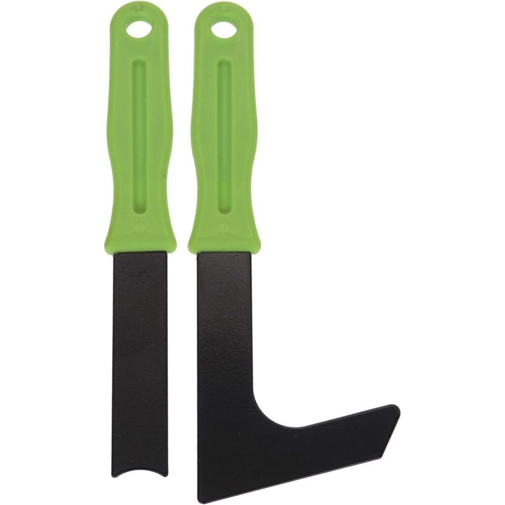 Kinzo set de grattoirs de jardin vert noir