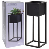 Kolekcja H S Kolekcja H S Flowerpot na standardowym 60 cm metalowym czarnym